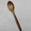 Vintage Wooden Soup Spoon with Curved Handle 2