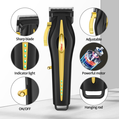 Hair Clipper for Men Adjustable Blade Cordless USB-C 8 1
