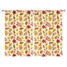 Pumpkin Pattern Kitchen Curtains Set of 2 52x84 Inch