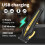 Hair Clipper for Men Adjustable Blade Cordless USB-C 8 5