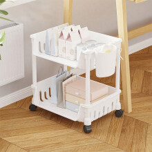Karymi Multi-functional Pulley Storage Rack with Hooks 1pc