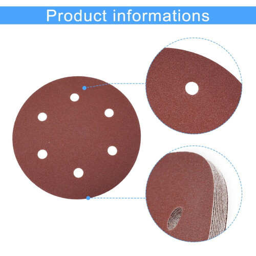 9 Inch 225 mm Sanding Discs 10 pcs 60-400 Grit 1