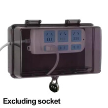 Lockable Outdoor Extension Box with 6 Output Holes