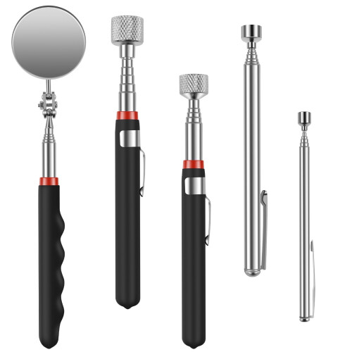 Magnetic Pickup Tool Telescoping Grabber 4 pcs 15 lb Pull