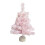Pink Artificial Christmas Tree 17.7 Inch with Stand 1