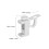 Adjustable Curtain Rod Hangers Plastic Clip-On Brackets 2 8