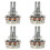 Guitar Potentiometer 500k Short Split Shaft 4 pcs 1