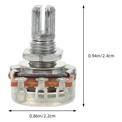 Guitar Potentiometer 500k Short Split Shaft 4 pcs 1