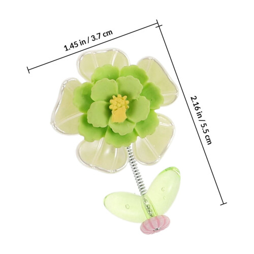 Car Dashboard Fabric Flower Bobblehead Ornaments 5 pcs 1