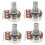 Guitar Potentiometer 500k Short Split Shaft 4 pcs 5