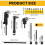 Angle Screwdriver Attachment Kit 17-Pc 105 for Cordless 2