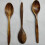 Vintage Wooden Soup Spoon with Curved Handle 7