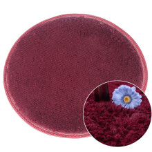 DODOING Purple Shaggy Rug Round 40 Inch Anti-Slip