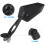 Motorcycle Rear View Mirrors Black Adjustable Rotatable 1 5