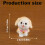 Mini Dog Figurine Resin Cake Topper 1 Pc 4
