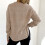 Women's Solid Floral Knit Sweater Round Neck Long Sleeve 3