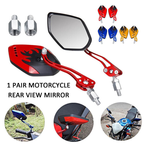 Universal Motorcycle Rearview Mirrors Set 2PCS 8mm/10mm 2