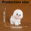 Mini Dog Figurine Resin Cake Topper 1 Pc 8