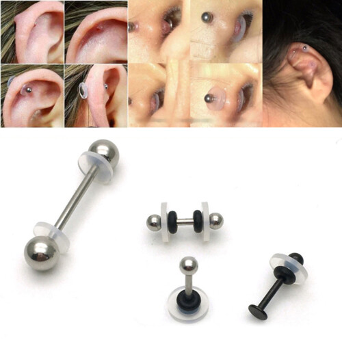 Silicone Healing Pull Piercing Discs 60 pcs 3/5/7/9 mm clear 2