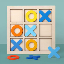 Wooden Tic Tac Toe Game Set Portable Mini Travel Board