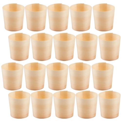Wooden Water Cups Disposable 90 Pcs 2