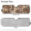 Brown Cheetah Cow Print Windshield Sun Shade for Jeep 7