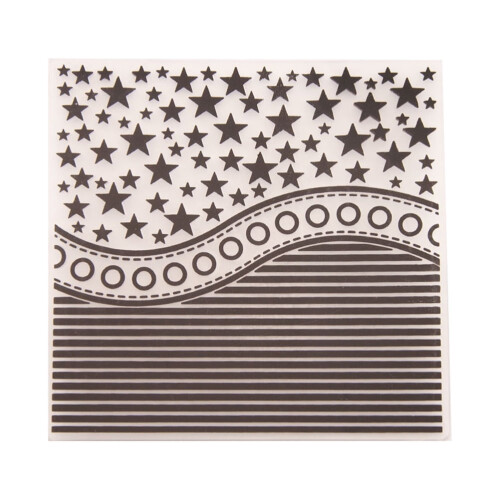 Embossing Stencil Plastic Multi Design 1 Pack 2