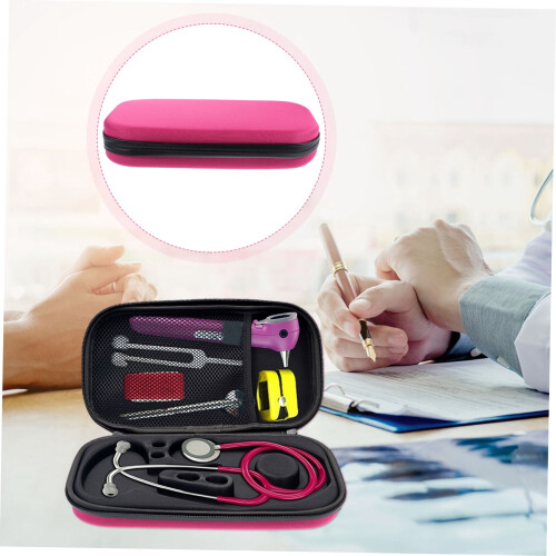 LEORX Nursing Stethoscope Bag Pink EVA 1 Set 2