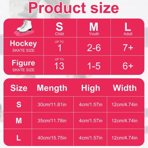 Ice Hockey Skate Blade Covers Adjustable 1 Pair 1