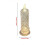 Crystal LED Flameless Candles Rose Shadow Pillar 4-Pack 5