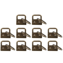 Ribbon Crimp End Clip Clamp for DIY Straps Metal Textured