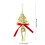Rustic Woven Linen Christmas Ornaments Yellow 6-Pack 3