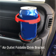 2X for JK 2007-2017 JL JT Gladiator 2018-2023 Air Outlet Vent Cup Holder Foldable Water Cup Mount,A