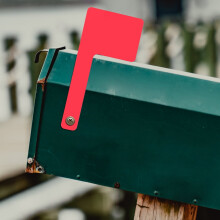 Red Mailbox Flag Replacement Universal Outdoor Decor