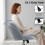 Teddy Fleece Office Chair with Wheels - Grey 7