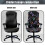 Housse extensible pour chaise de bureau à domicile avec boutons-pression L 4