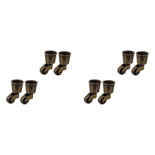 Roulettes de Canapé Rondes avec GlissièRes Robustes, Roulettes Pivotantes de 1,5 Pouces, Roulettes RéTro, Poulies de Meubles, 8 PièCes