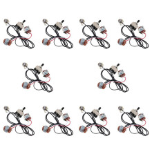 20X Guitar Wiring Harness Prewired Two Pickup 500K Pots 3-Way Toggle Silver