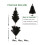 Mini Pre-Lit Black Artificial Christmas Tree 2 FT 7