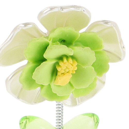 Car Dashboard Fabric Flower Bobblehead Ornaments 5 pcs 2