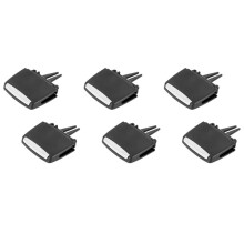 6PCS for X5/X6 Air Vent Outlet Tab Clip, Rear Row Fresh Air Grille Clips for X5 E70 2006-2012, X6 E71 2008-2013