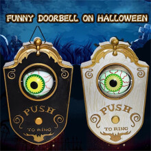 Halloween Doorbell with Light-Up Eyeball and Spooky Sounds