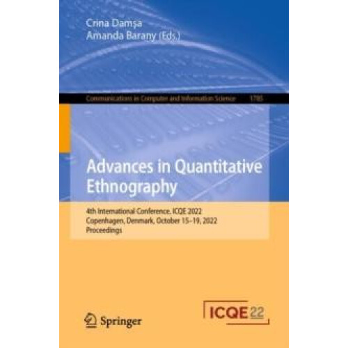 Advances in Quantitative Ethnography 4th International Conference ICQE