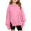 Girls Oversized Pullover Sweater Long Sleeve Drop Shoulder 1