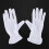 2 Pair Protective Anti-Slip White Cotton Work Driving Gloves 2