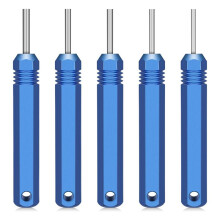 5PCS Pin Removal Tools Kit Pin and Socket Contact Connectors, Male and Female Connector Tube Type Pin Extractor to