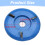Blue Curved Grinding Disc 90mm 16mm Aperture 3