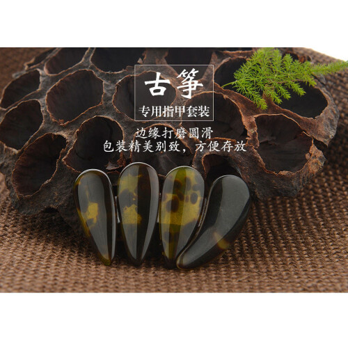 Guzheng Finger Picks Dual Arc Celluloid 6 pcs 2
