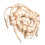 Wooden Photo Clips String with Beads Beige 7