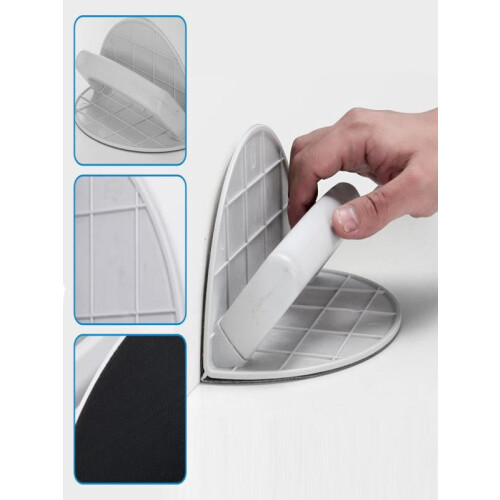 Semi-Circular Adjustable Sanding Block Plastic Handle 1 Pack 1